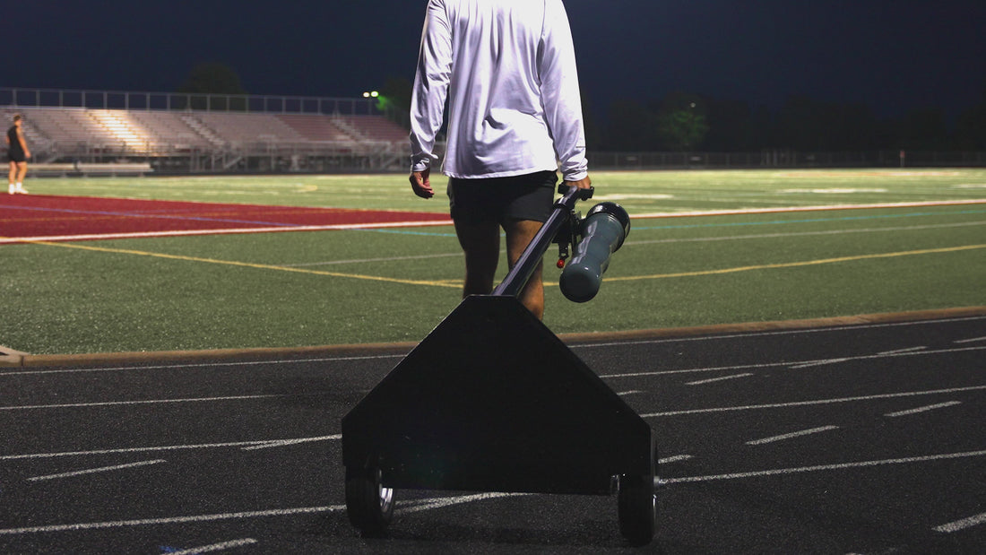 Half Gate football training equipment demonstrating easy setup, on-field use, and player drills to improve leverage and pad level during practice